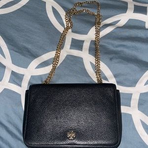 Black Tory Burch Carter Adjustable Shoulder Purse
